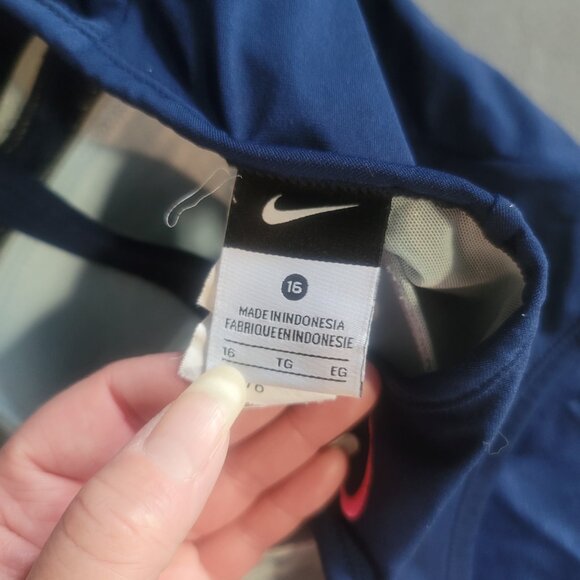 Nike Swimsuit Womens 16 Blue Racerback Bathing Suit Beach Travel Vacation - Picture 7 of 11